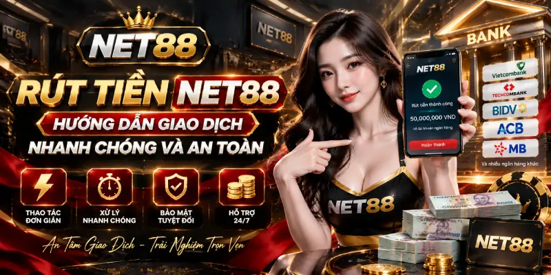 RÚT TIỀN NET88 – HƯỚNG DẪN GIAO DỊCH NHANH CHÓNG VÀ AN TOÀN